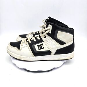 Dc Shoes Men's 13 Factory Lite High Top Skate Trainers White Black Sneakers